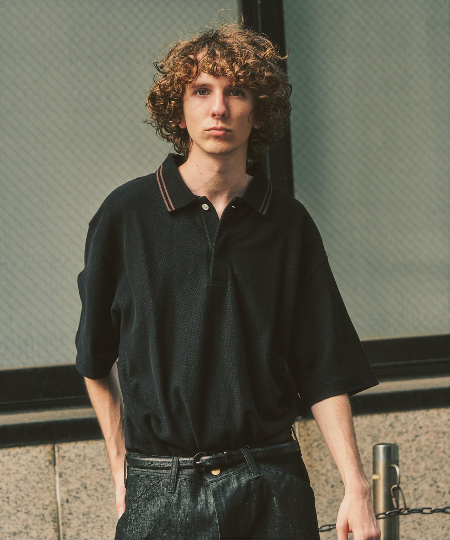 Zワッフル スキッパーポロシャツ（ポロシャツ）｜417 EDIFICE（フォー