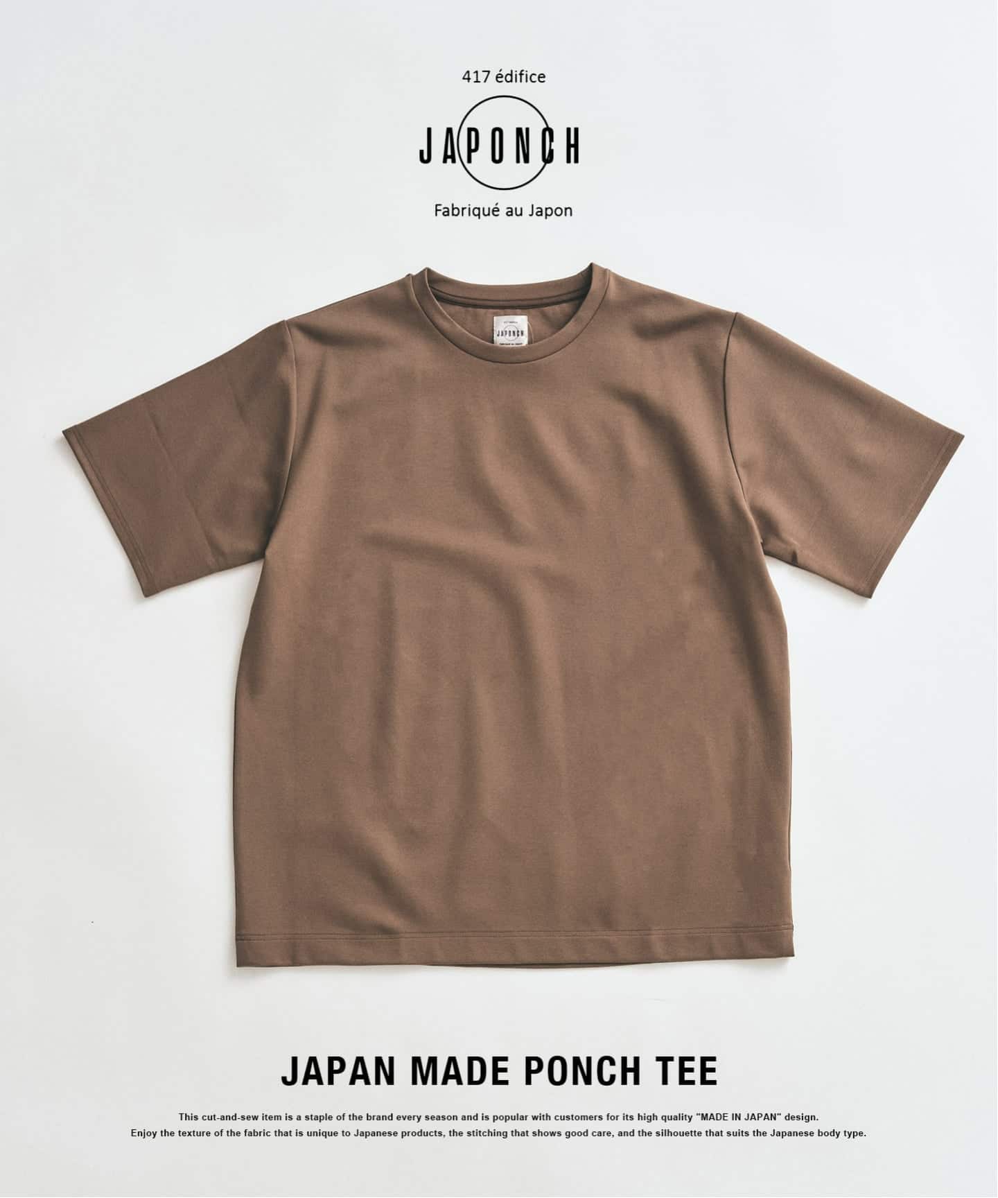 JAPONCH / ポンチクルーネックTee（Tシャツ／カットソー）｜417