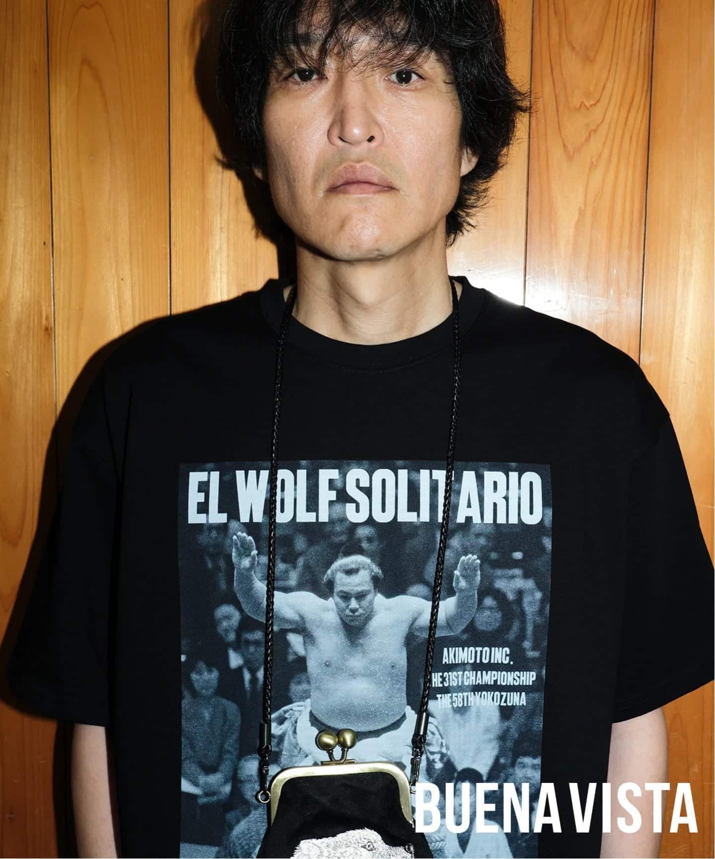 千代の富士×BUENA VISTA】El wolf solitario tee uno（Tシャツ