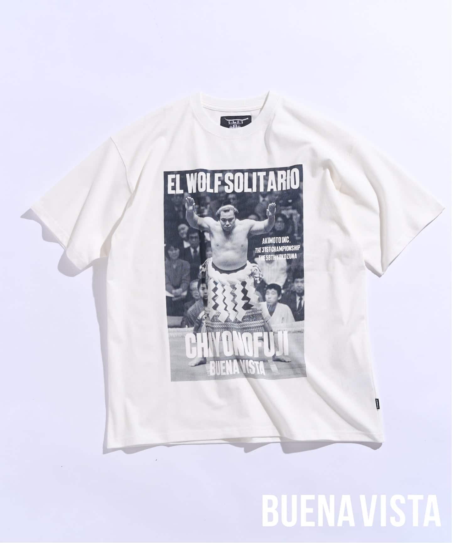 千代の富士×BUENA VISTA】El wolf solitario tee uno（Tシャツ