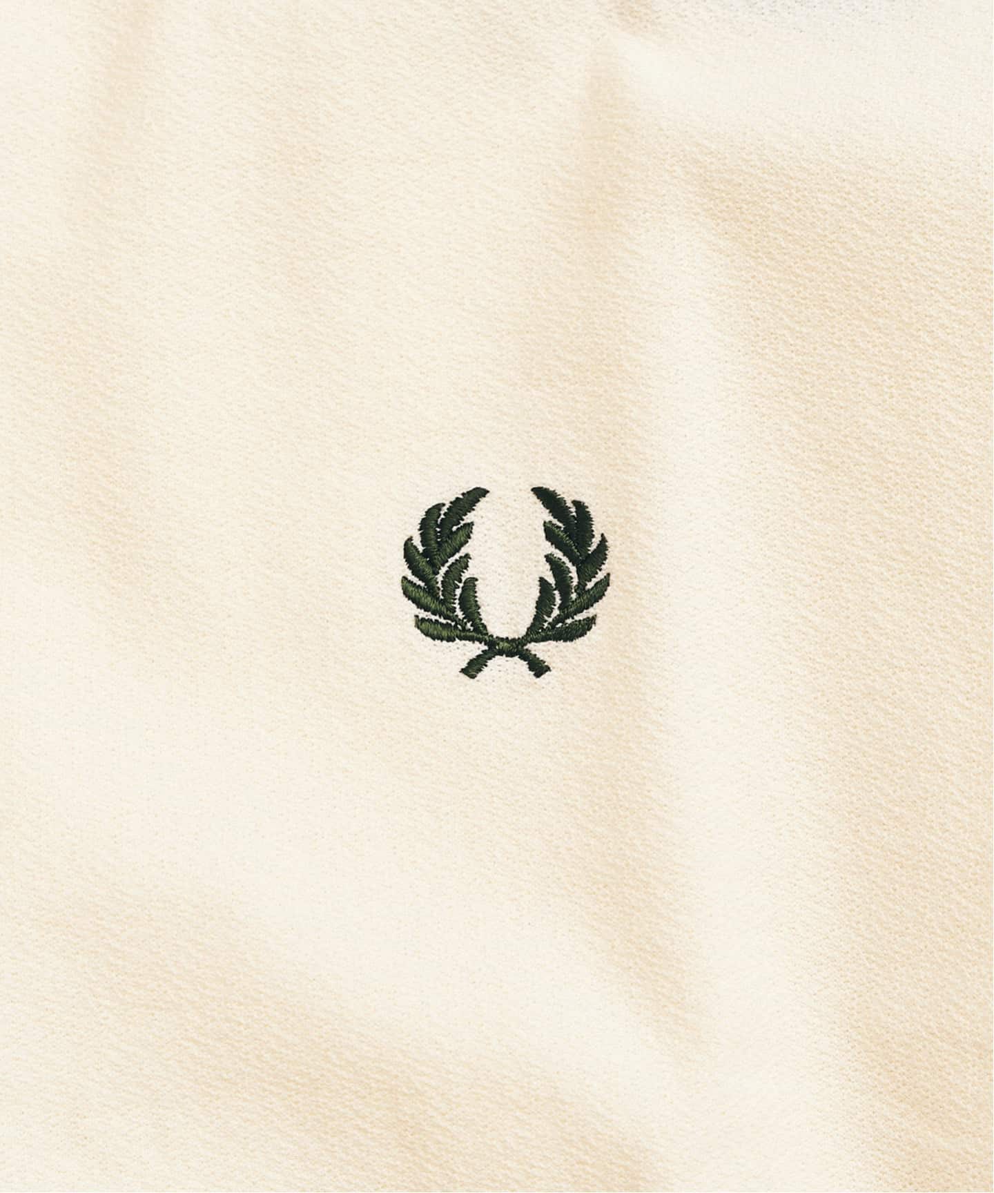 【 EDIFICE別注】FRED PERRY ロゴＴ　Lサイズ　ナチュラル FRED PERRY / フレッドペリー417別注 Crepe Pique Tシャツ（Tシャツ