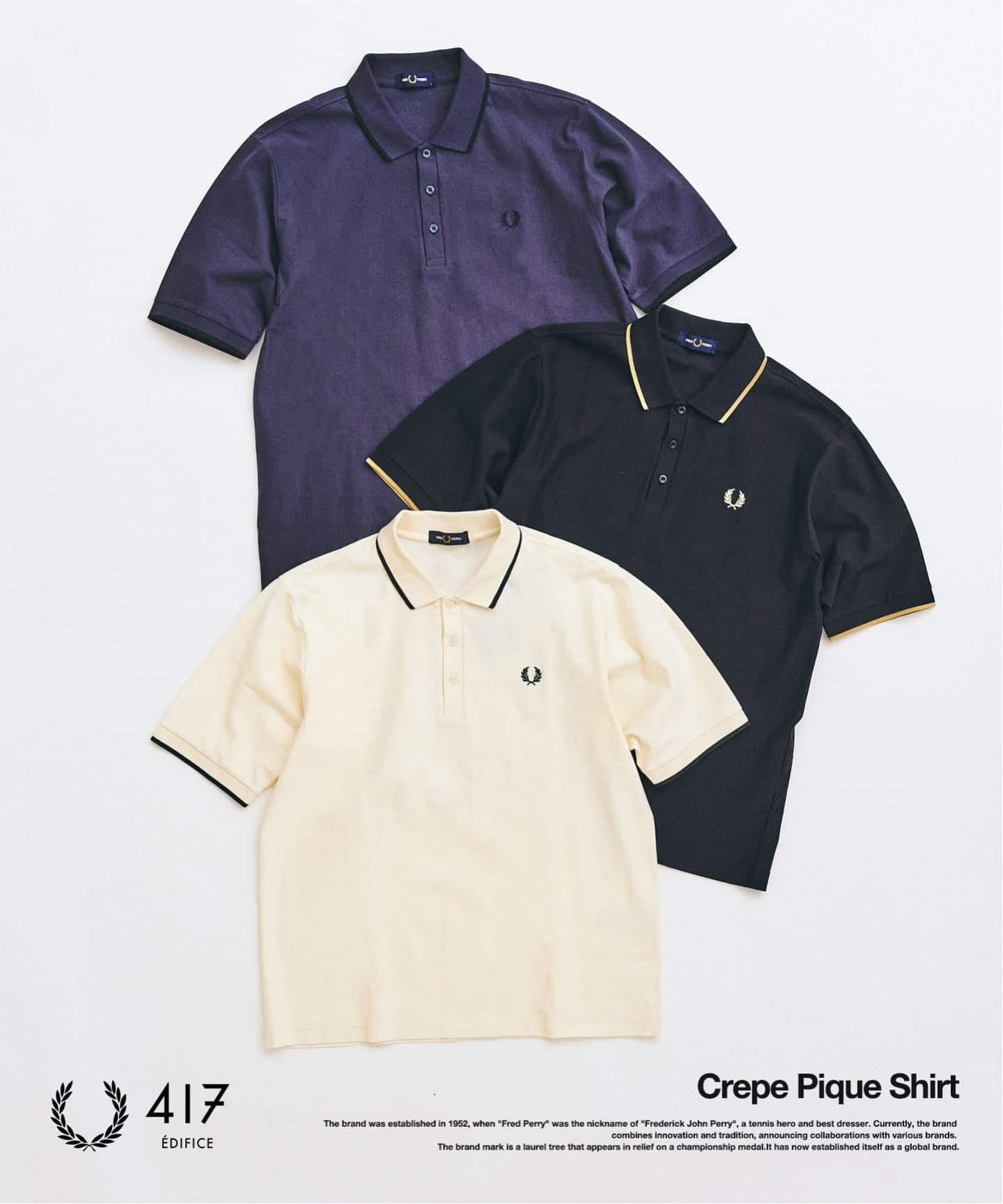 M.K　新品✨EDIFICE ×Fred perry 別注コラボ サマー Fred Perry、テーラリングの達人ケイスリー・ヘイフォードとのコラボ第