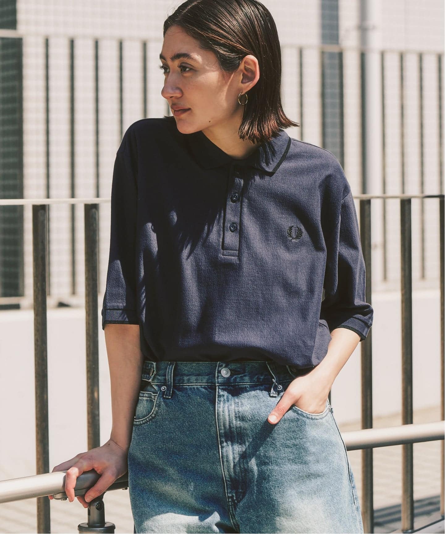 FRED PERRY / フレッドペリー417別注 Crepe Pique Shirt（ポロシャツ
