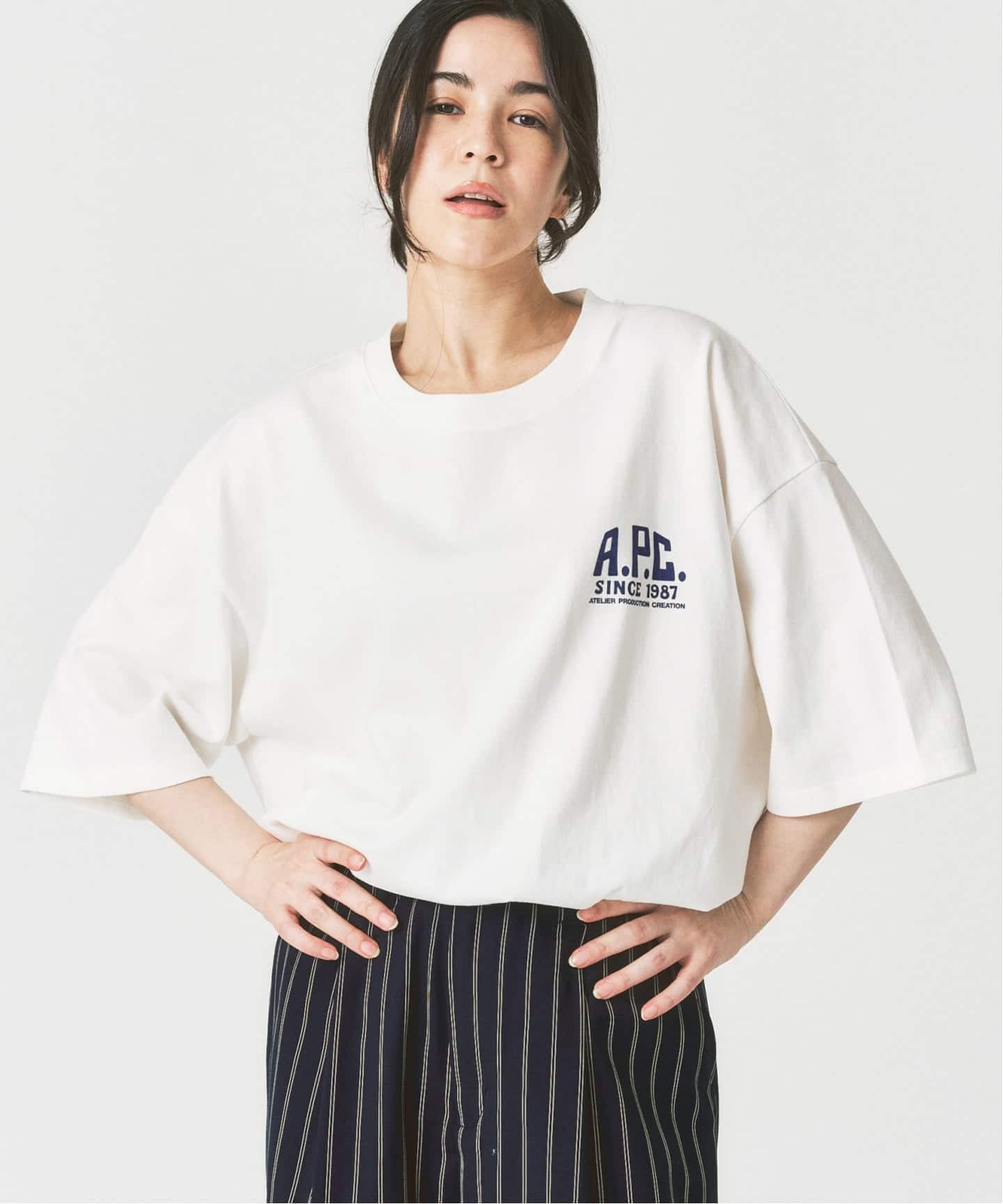 A.P.C. / アー・ペー・セー】417別注 Print Label Tシャツ（Tシャツ