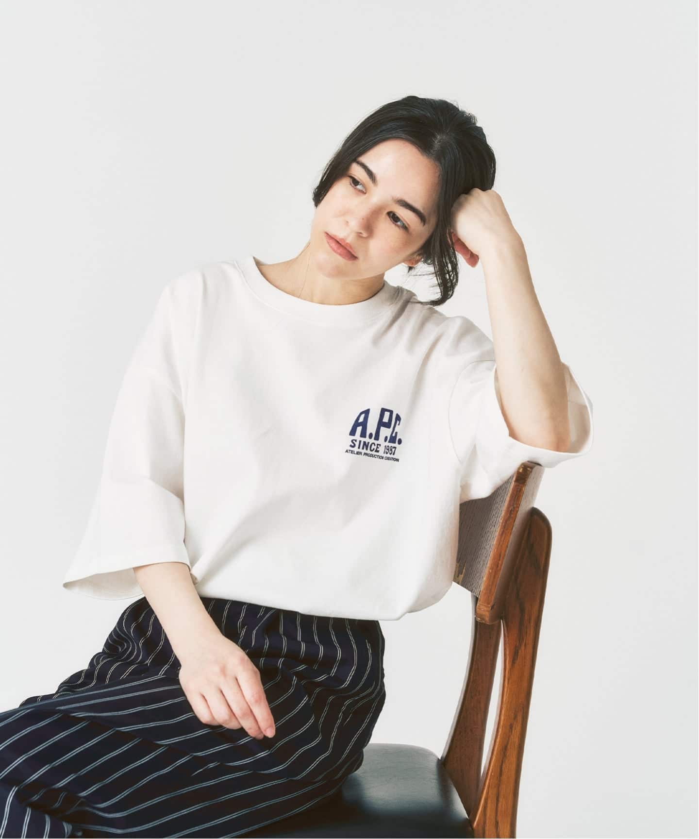 A.P.C. / アー・ペー・セー】417別注 Print Label Tシャツ（Tシャツ