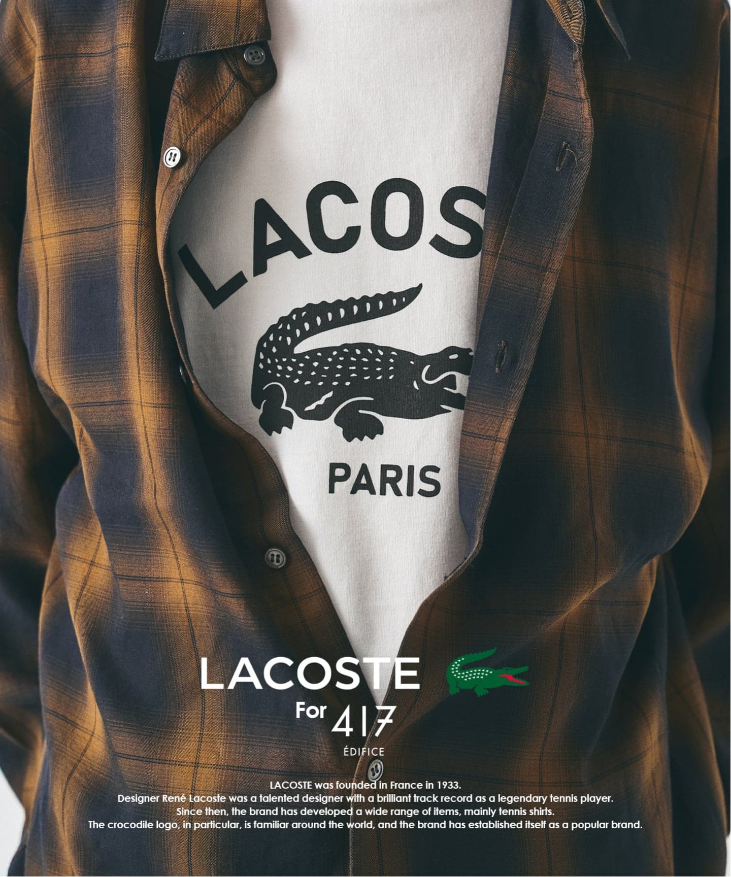 LACOSTE / ラコステ】 417別注 Print Tシャツ（Tシャツ／カットソー