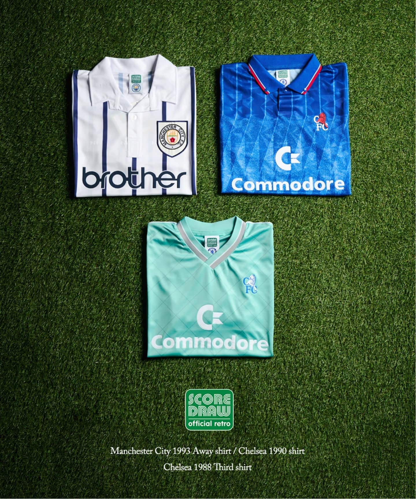 Score Draw Manchester City 1993 Away shirt（Tシャツ／カットソー