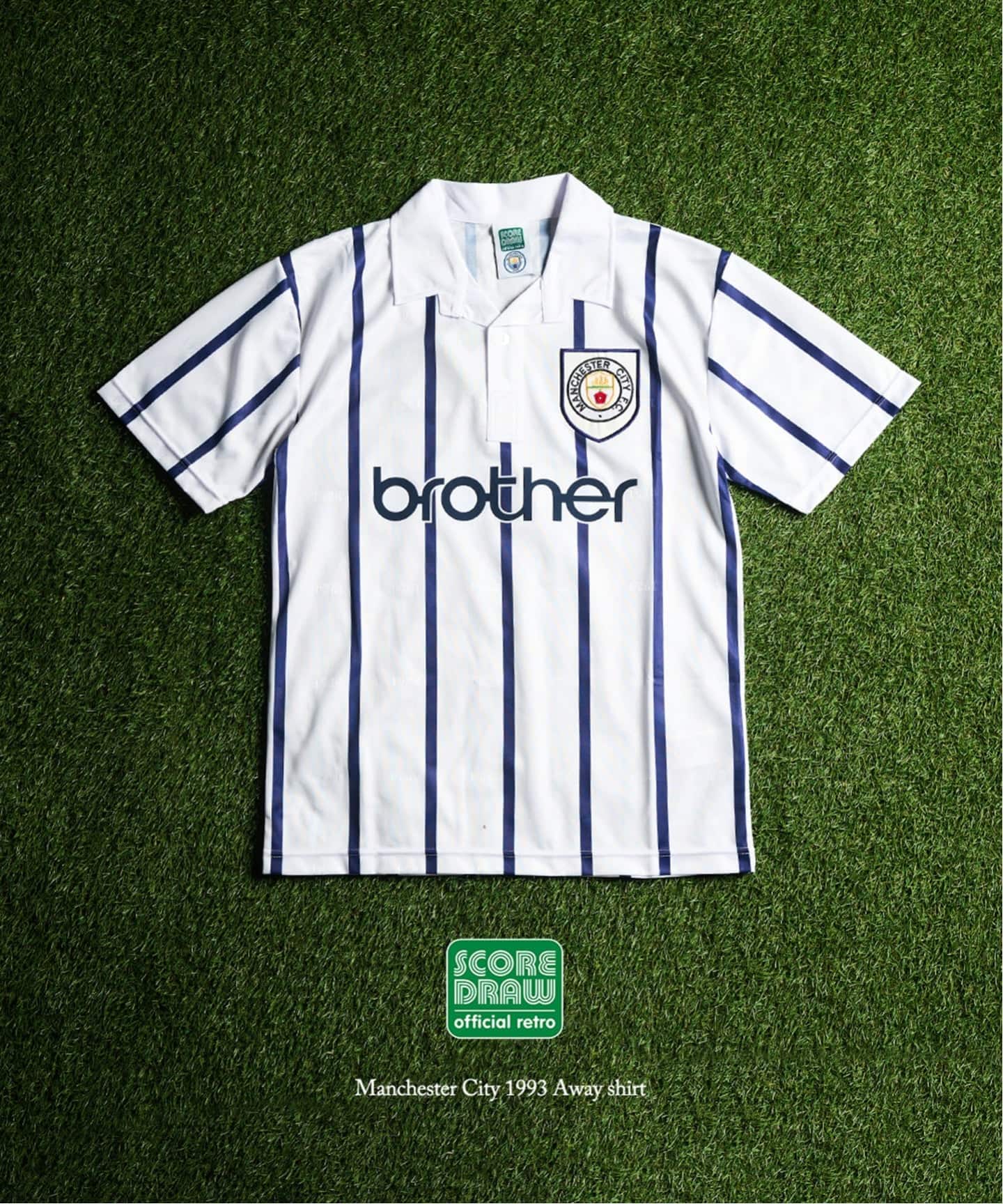 Score Draw Manchester City 1993 Away shirt（Tシャツ／カットソー