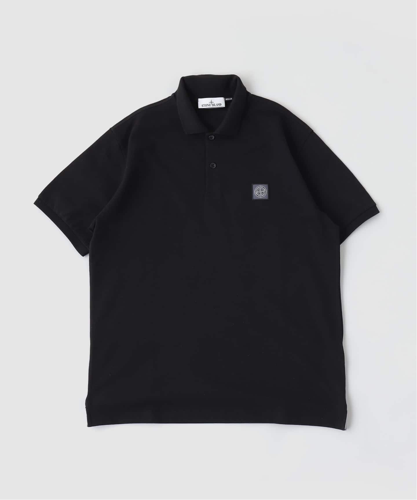 STONE  ストーンアイランド　ポロシャツ　ブラック　黒 STONE ISLAND / ストーンアイランド SS ポロシャツ（ポロシャツ