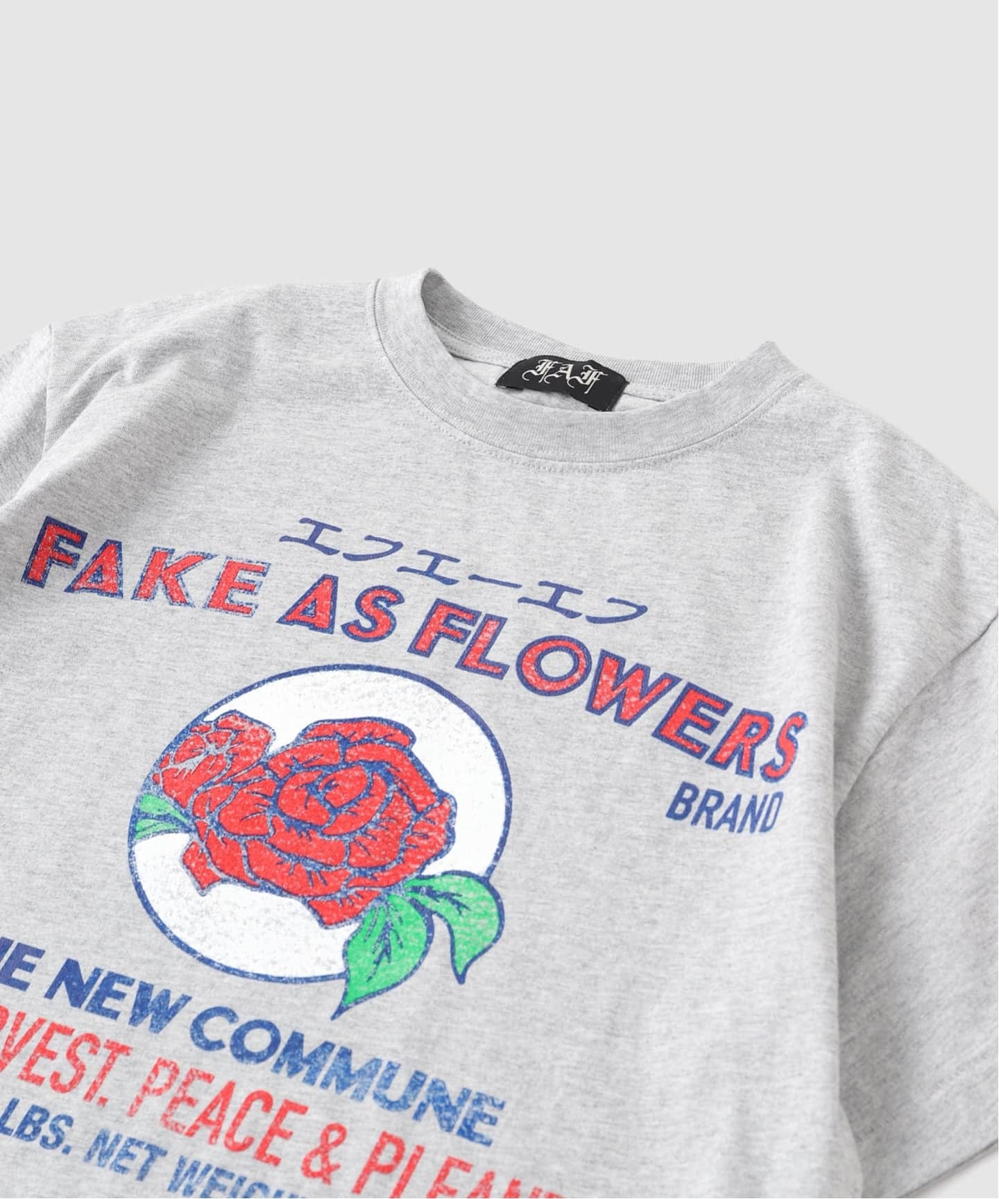 FAF (FAKE AS FLOWERS) / フェイク アズ フラワーズ LABEL TEE（T