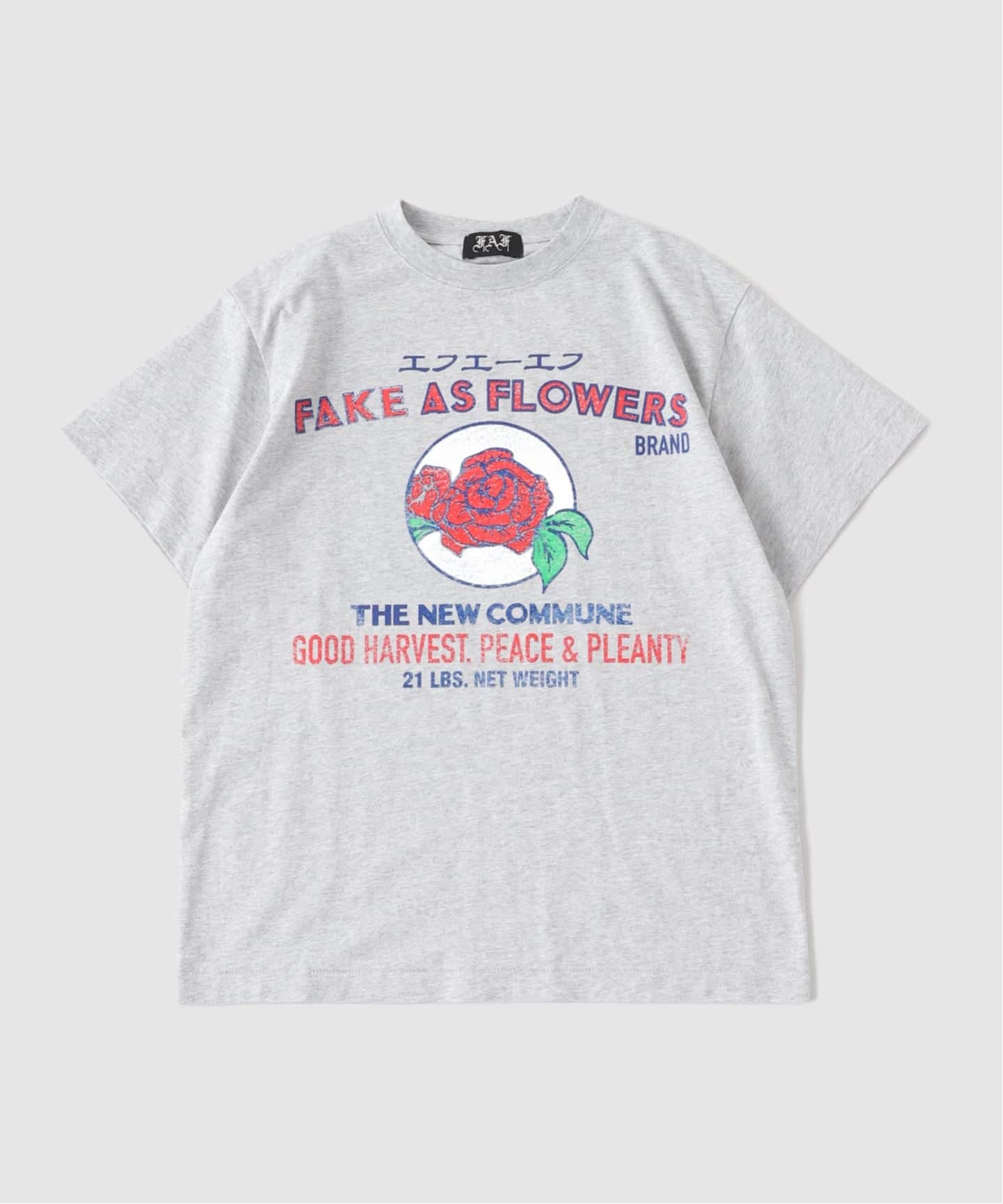FAF (FAKE AS FLOWERS) / フェイク アズ フラワーズ LABEL TEE（T