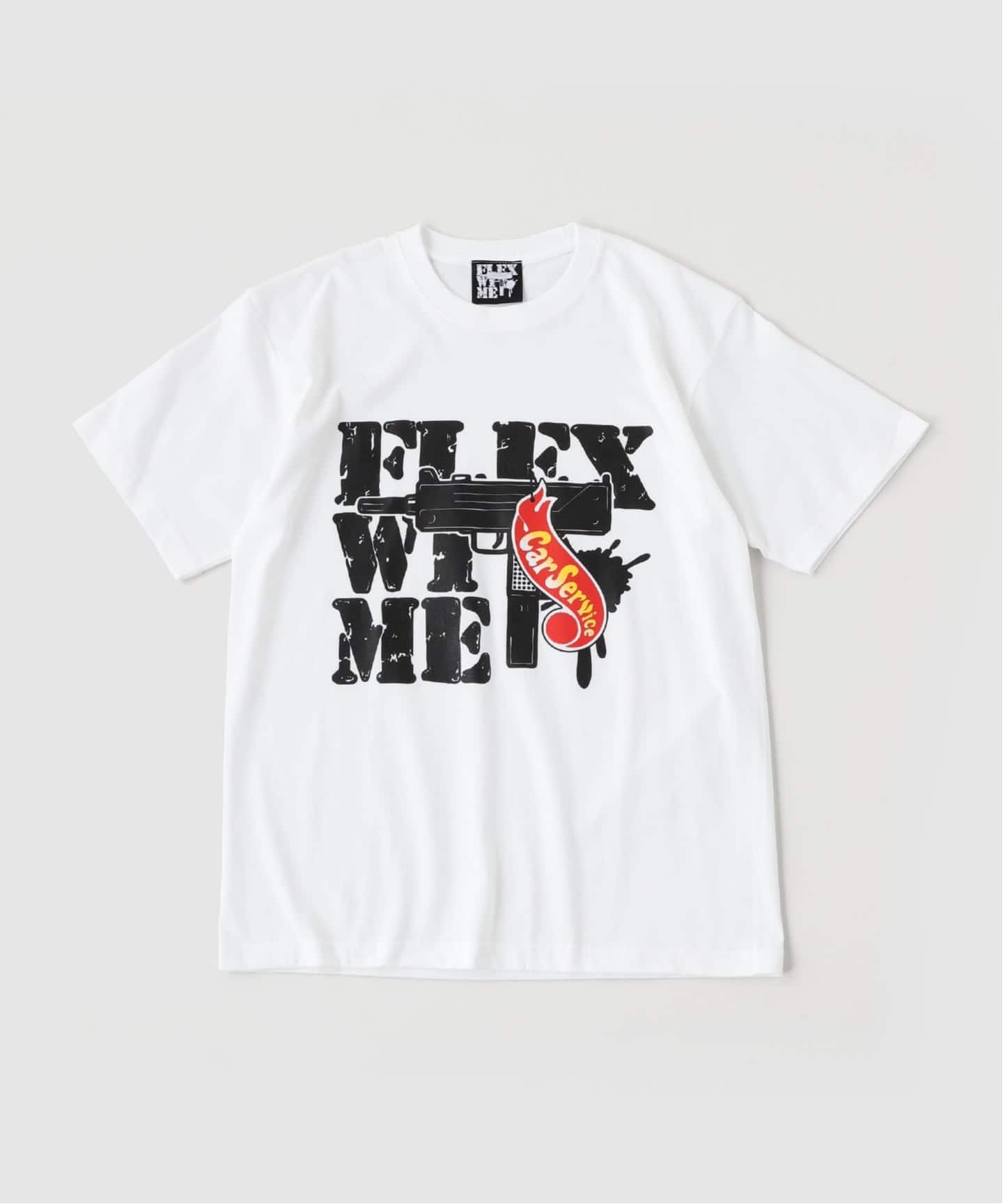 FLEX WIT ME限定 Tシャツ ホワイト FLEX WIT ME × CarService TEE WHITE（Tシャツ／カットソー）｜PULP