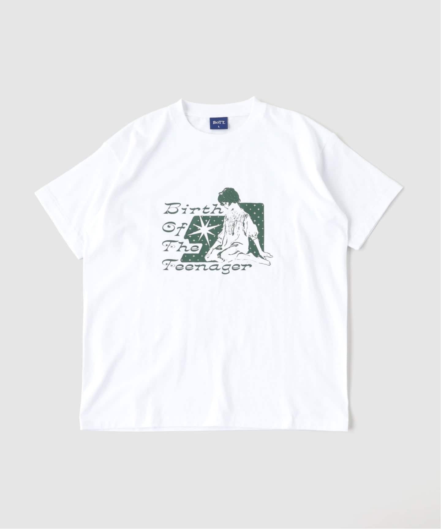 【人気】BoTT ボット スプラッター ロゴ Tシャツ ホワイト M BOTT / ボット MELANCHOLY TEE（Tシャツ／カットソー）｜PULP（パルプ
