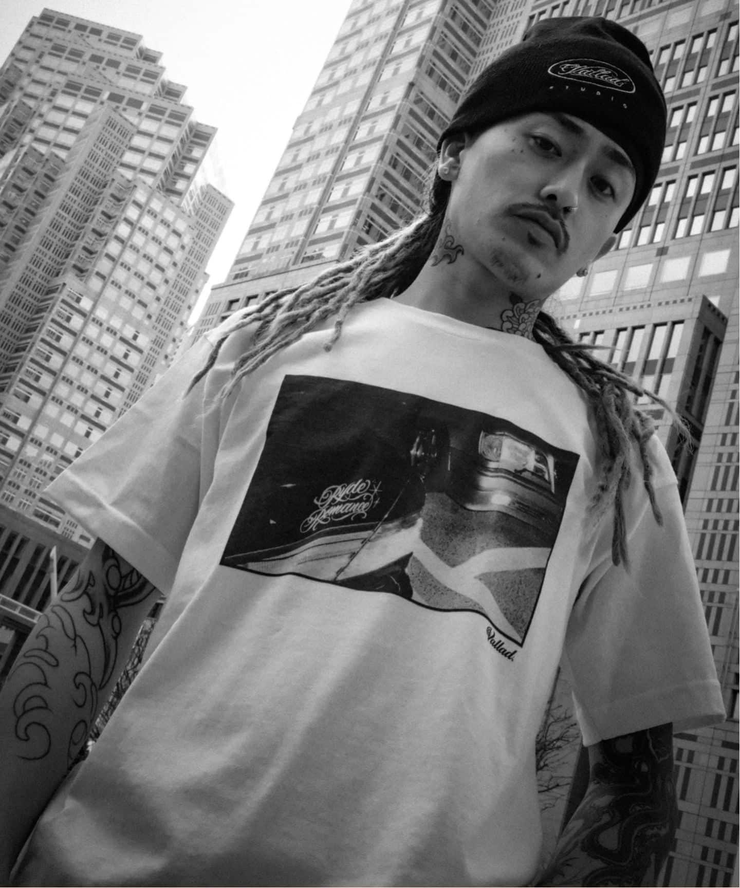 VALLAD / バラッド × JOE × CARSERVICE / RYDE ROMANCE TEE（Tシャツ