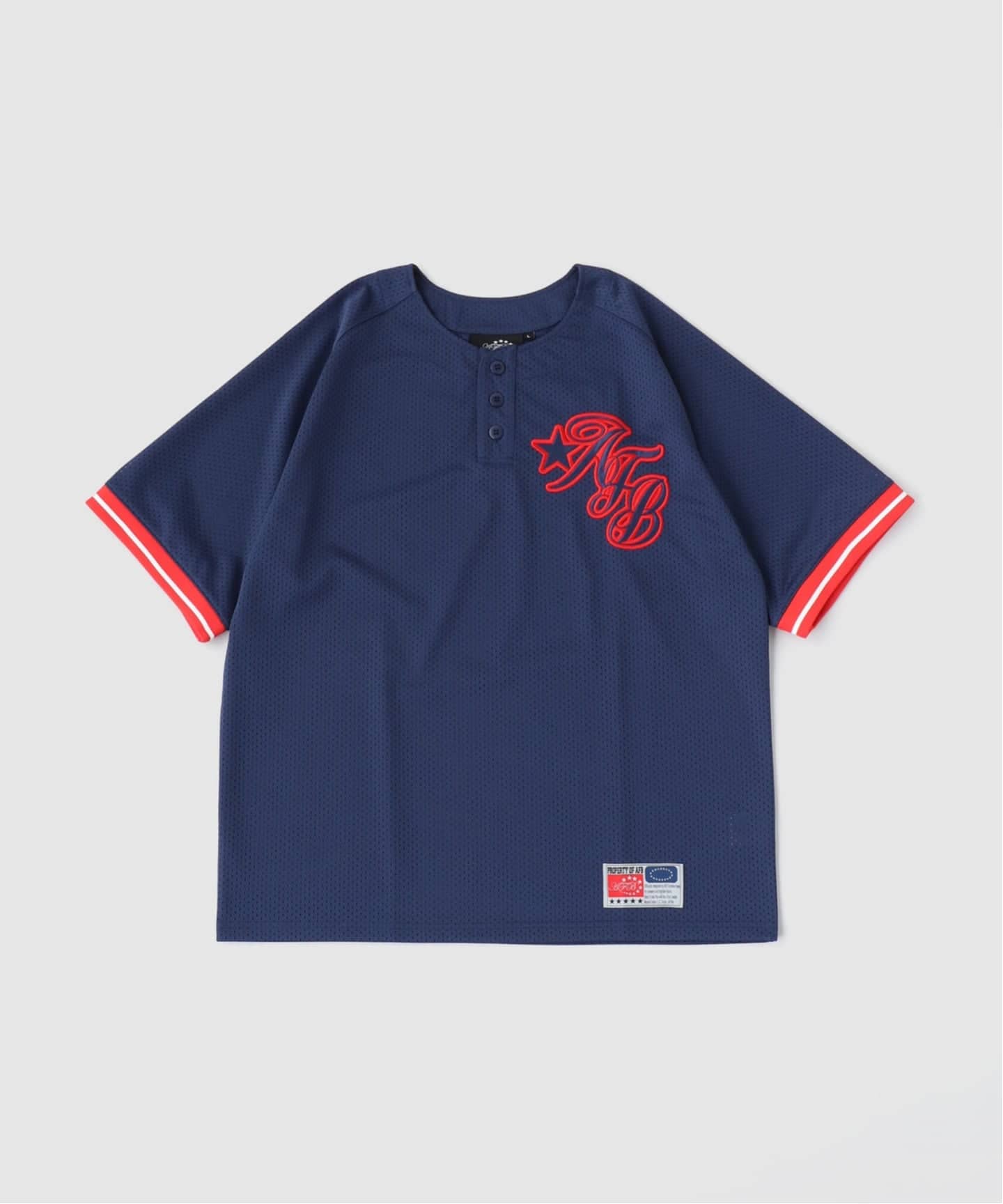 AFB / エーエフビー HALF BUTTON UP MESH TEE（Tシャツ／カットソー