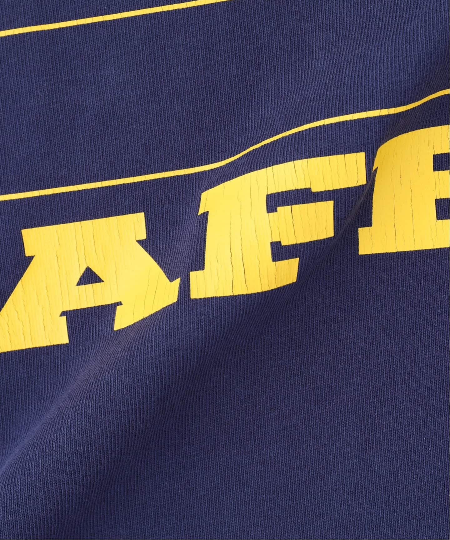 トップス AFB POA BORDER TEE (YELLOW) AFB / エーエフビー POA RINGER TEE（Tシャツ／カットソー）｜PULP
