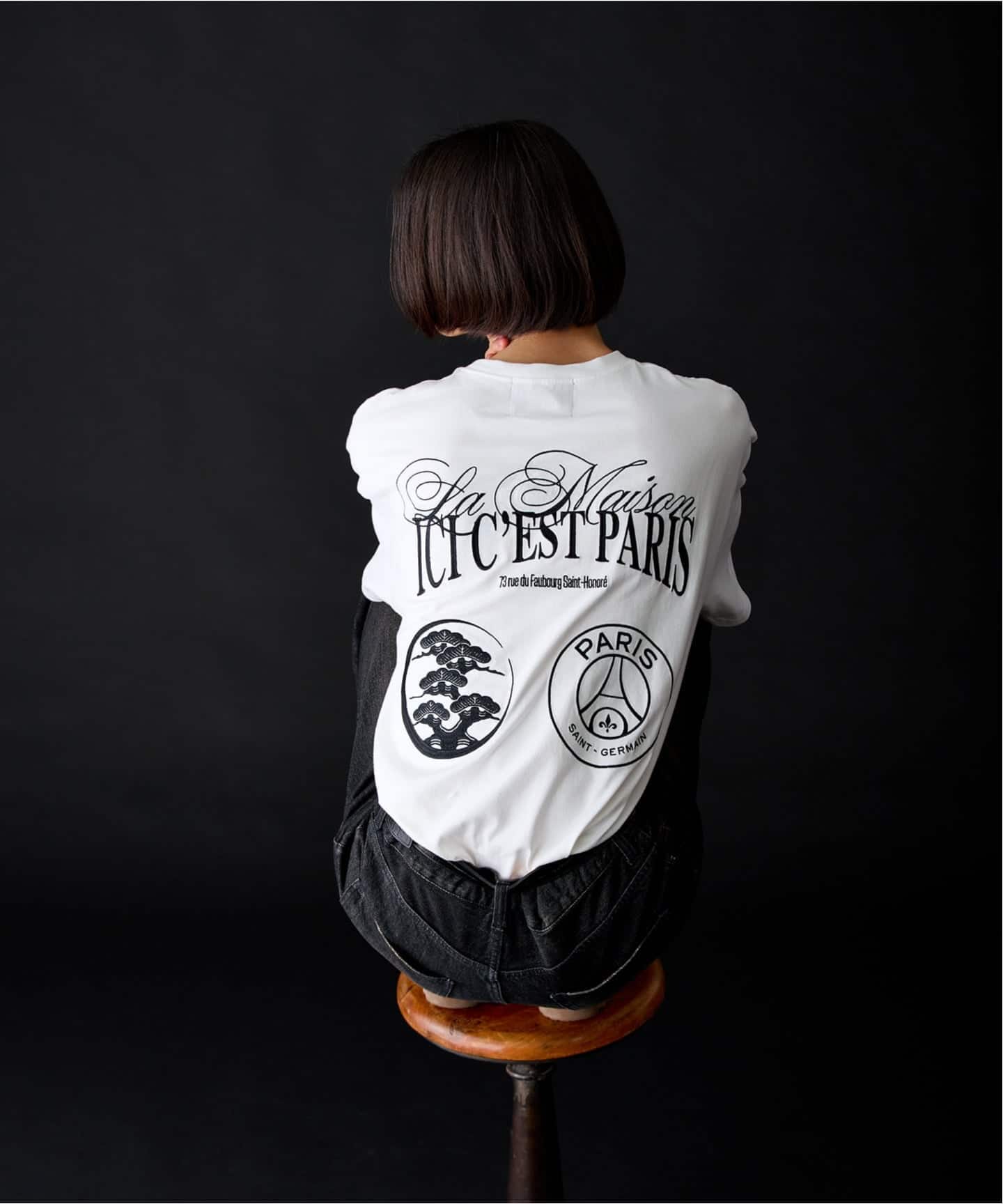 予約》TRADMAN'S BONSAI x PSG EMBROIDERY TEE（Tシャツ／カットソー