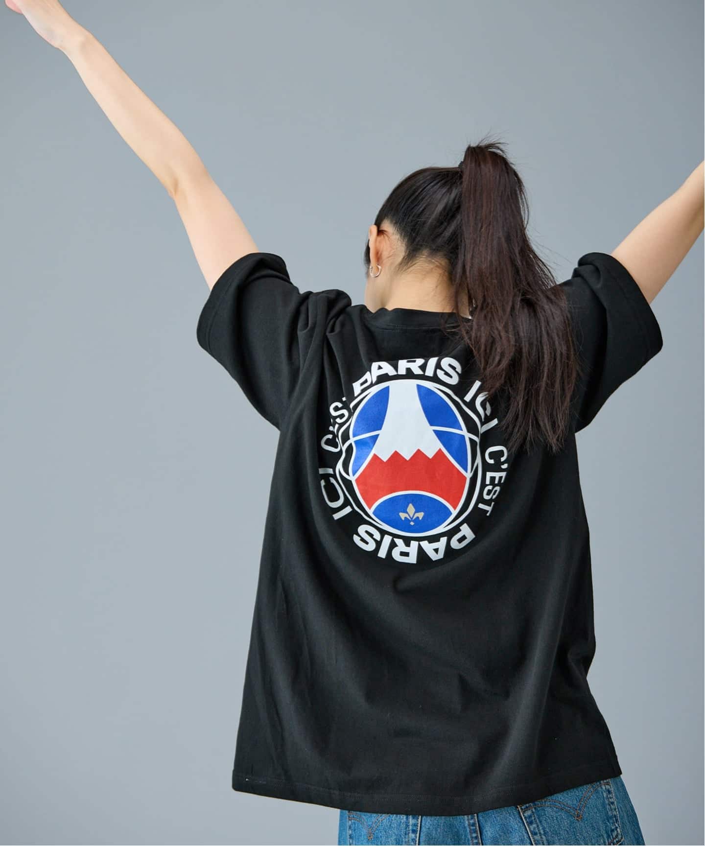 Tシャツ PARIS 10黒 Paris Saint-Germain / パリ・サン＝ジェルマン】ICP TOKYO TEE