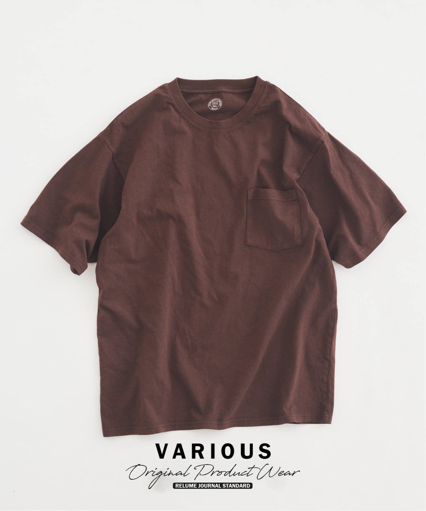 ヴァリアス ガーメントダイ ポケットTシャツ（Tシャツ／カットソー 