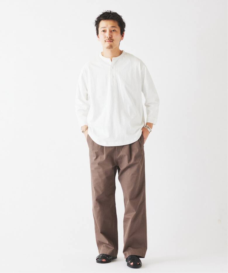 スリーピング ヘンリーネック ロングスリーブ（Tシャツ／カットソー 