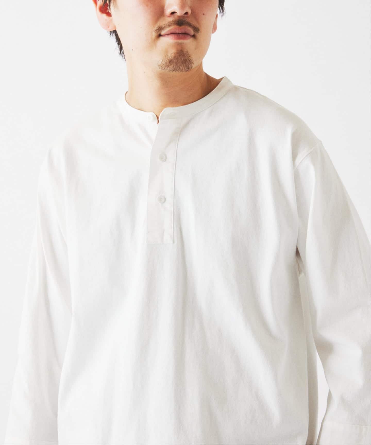 スリーピング ヘンリーネック ロングスリーブ（Tシャツ／カットソー