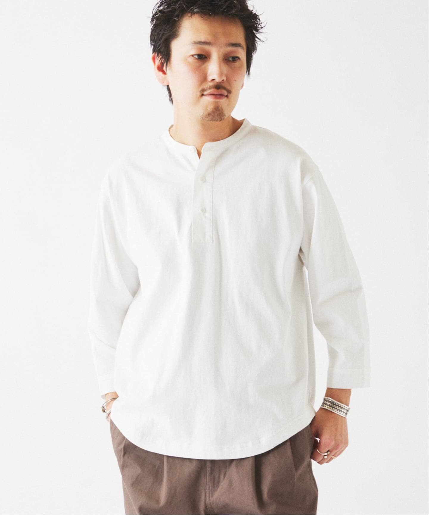 スリーピング ヘンリーネック ロングスリーブ(Tシャツ/カットソー スリーピング ヘンリーネック ロングスリーブ(Tシャツ/カットソー