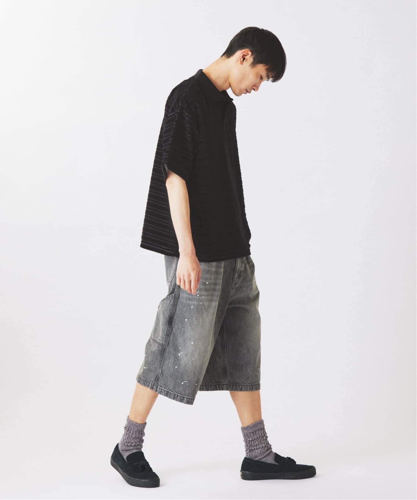 ベロア ボーダー ポロシャツ（ポロシャツ）｜JOURNAL STANDARD relume