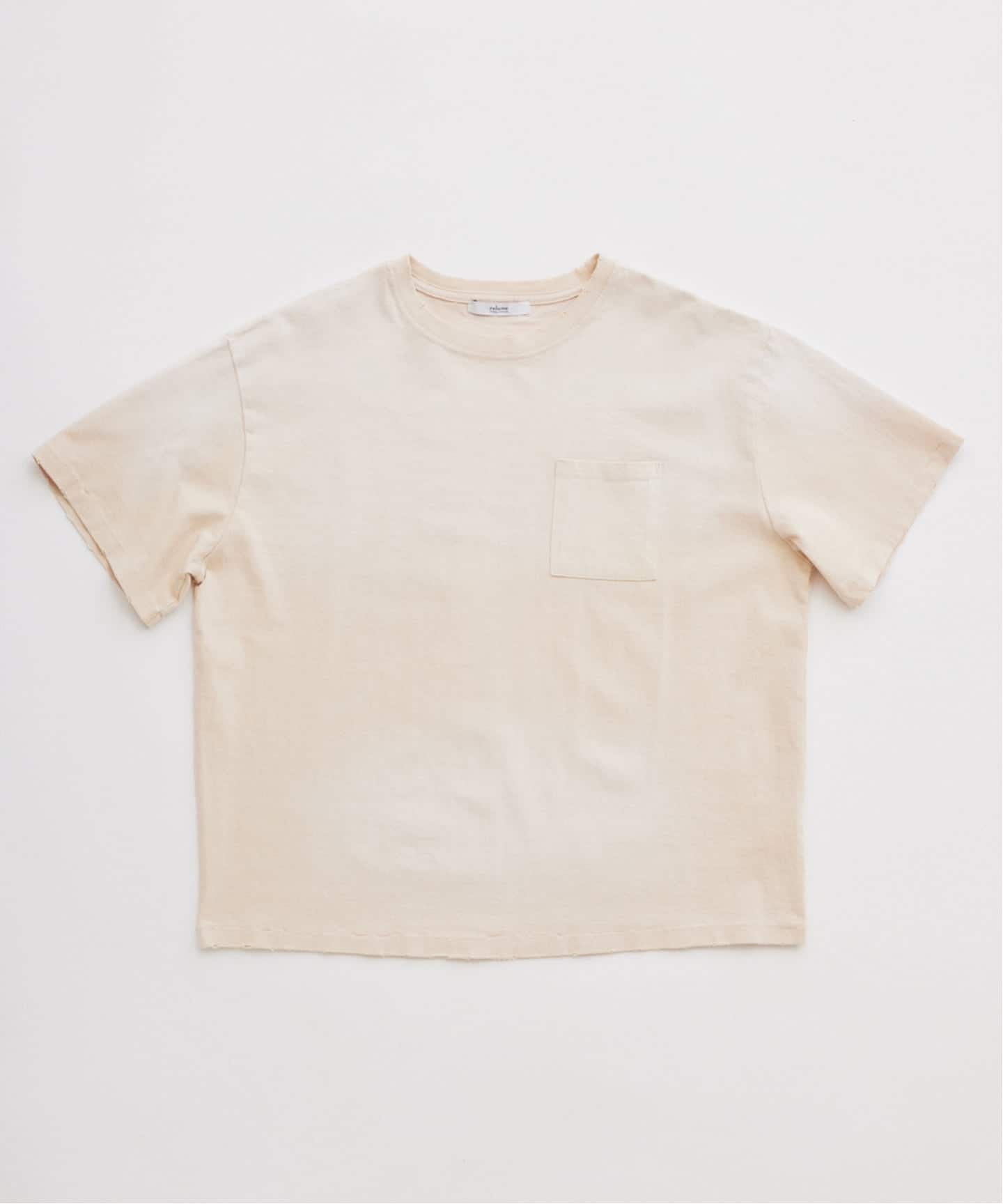 BVD ポケット Tシャツ 無地 鬼フェード フェード レッド サンフェード 赤 サンウォッシュ フェード加工 ポケットTシャツ（Tシャツ／カットソー