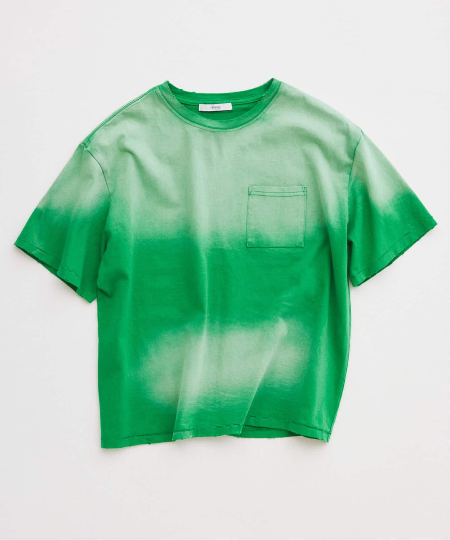 BVD ポケット Tシャツ 無地 鬼フェード フェード レッド サンフェード 赤 サンウォッシュ フェード加工 ポケットTシャツ（Tシャツ／カットソー