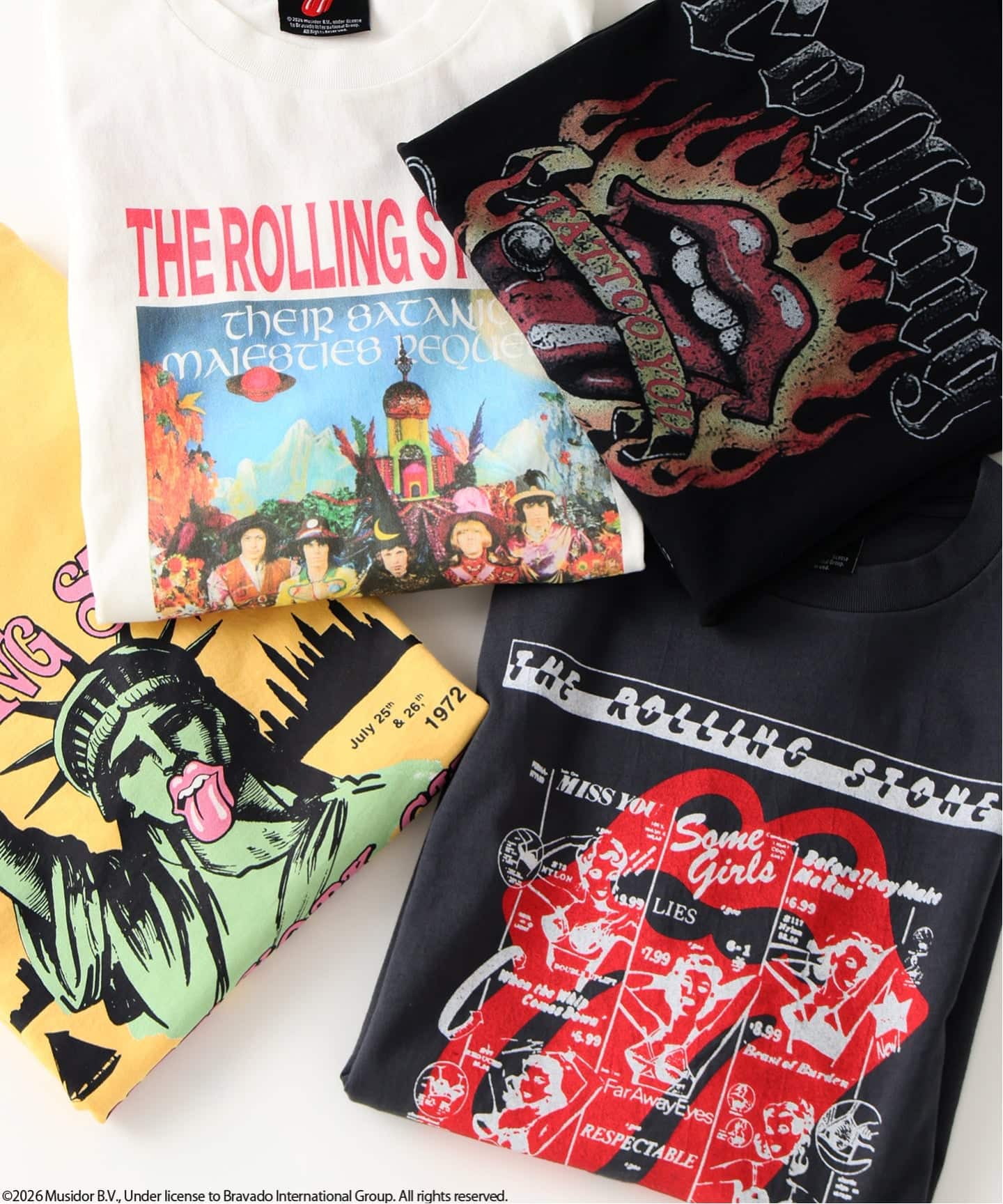 ローリングストーンズ 別注 ヴィンテージ加工 プリントTシャツ（T