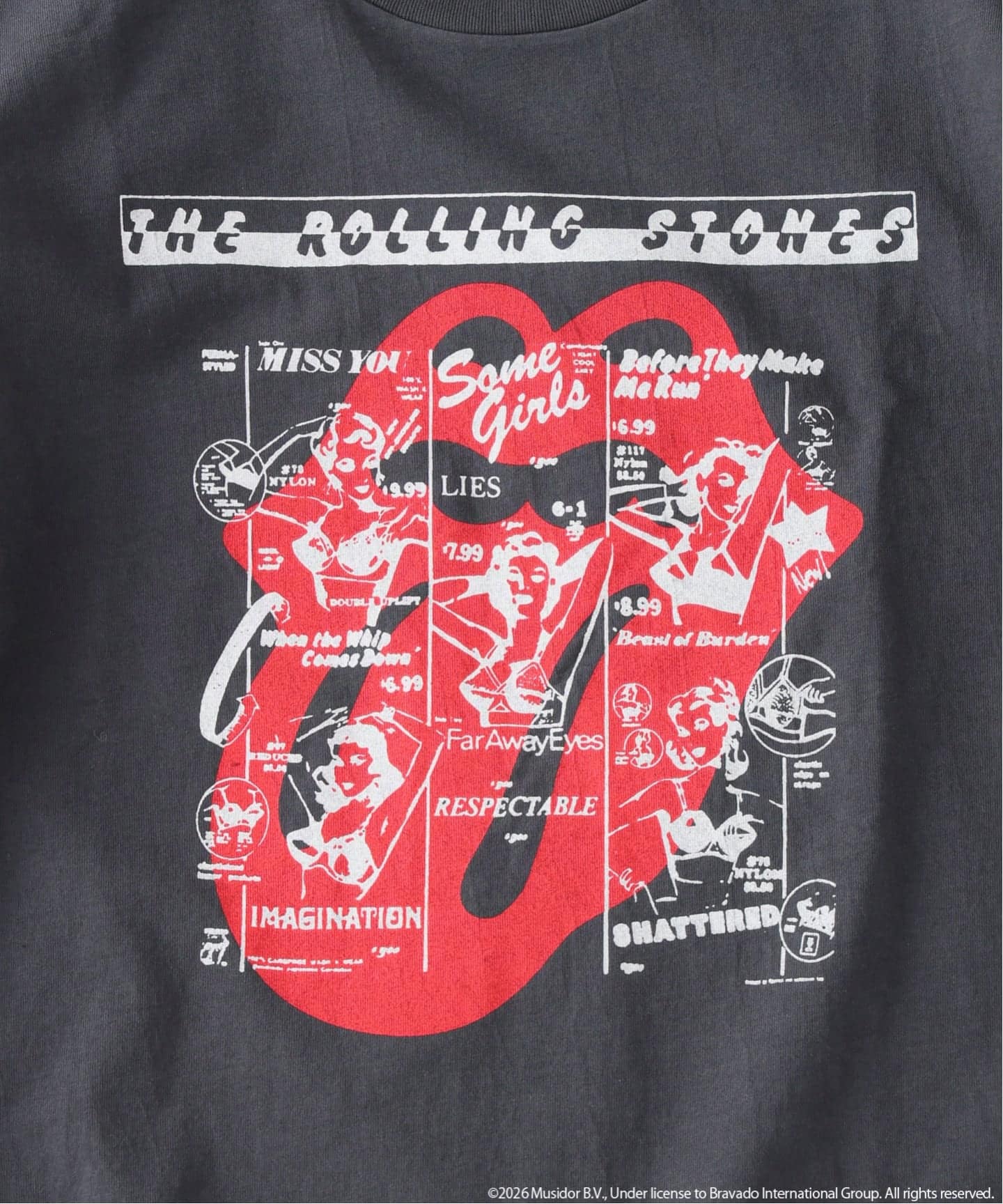 ローリングストーンズ 別注 ヴィンテージ加工 プリントTシャツ（T