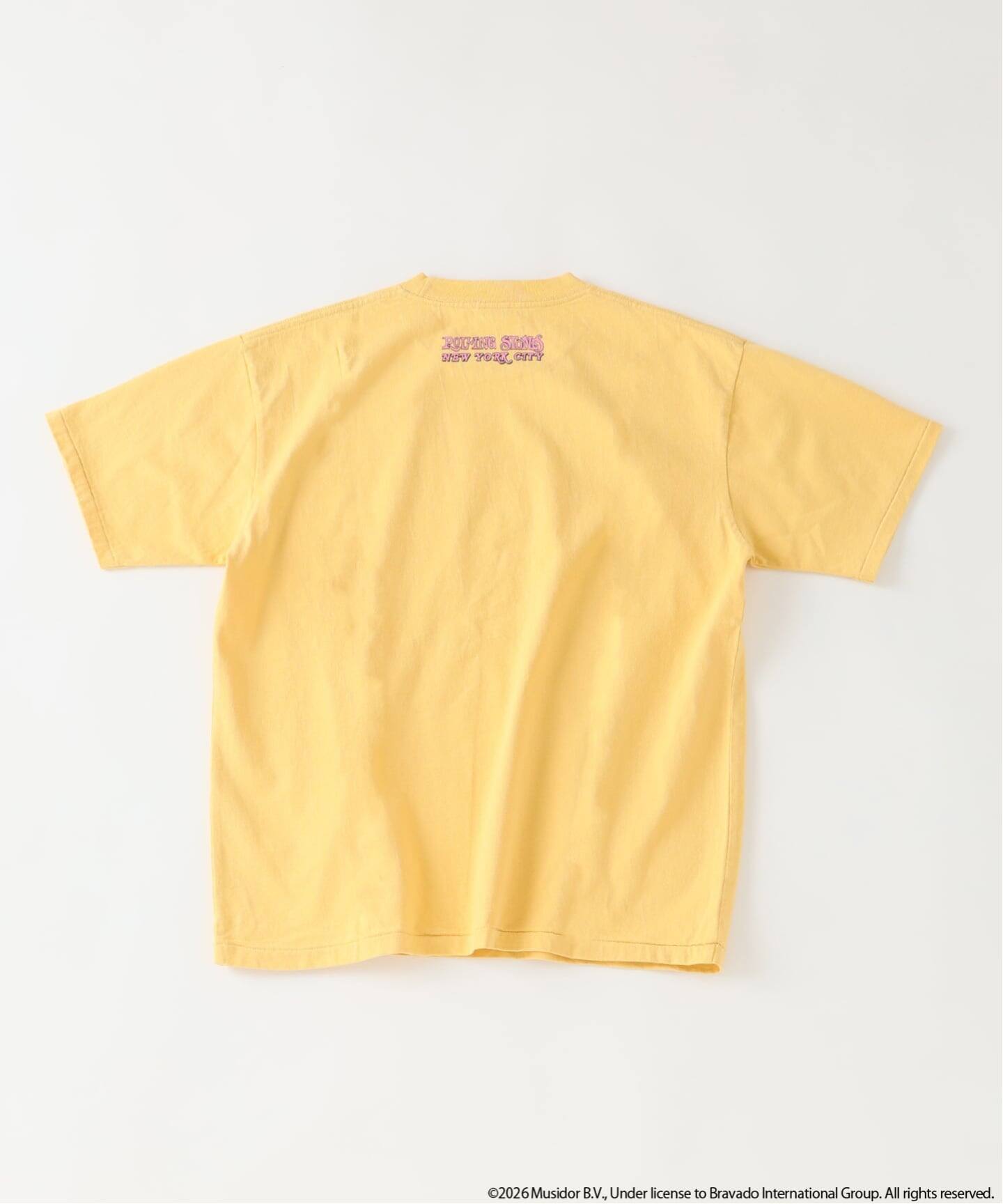 未開封　ローリングストーンズ　Ｔシャツ　ヴィンテージ　黄色　ツアーＴ ローリングストーンズ 別注 ヴィンテージ加工 プリントTシャツ（T