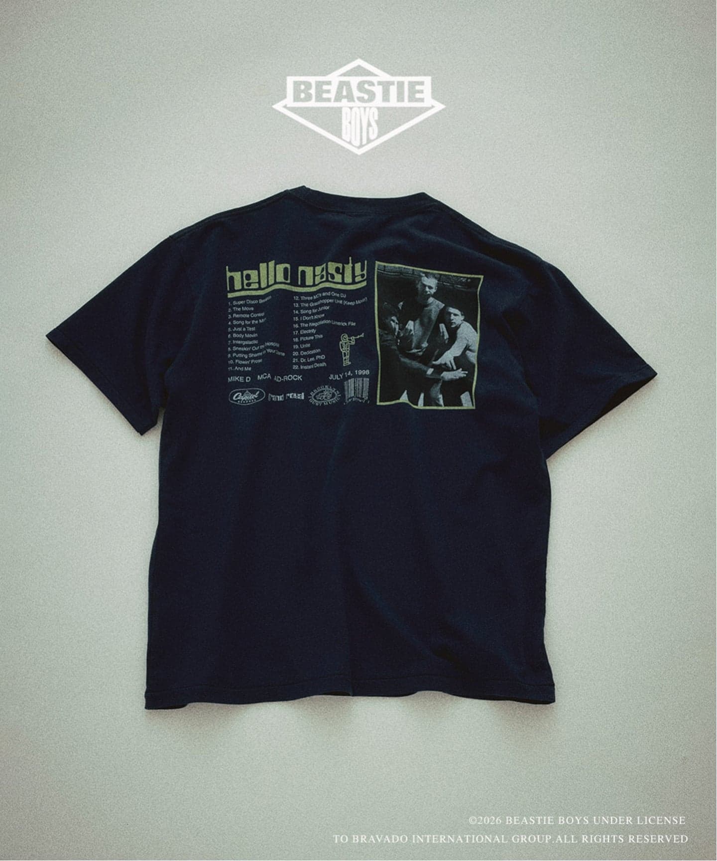 BEASTIE BOYS / ビースティ・ボーイズ 別注 ヴィンテージ加工 プリント