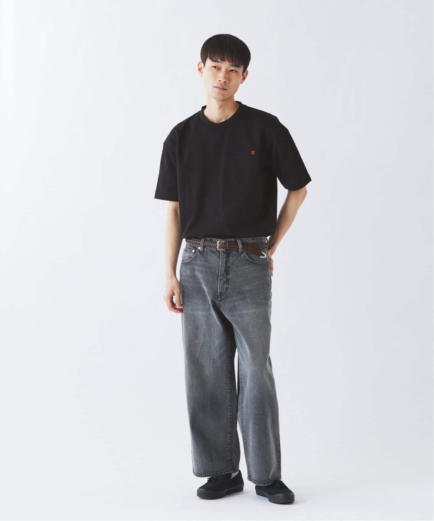 UNIVERSAL OVERALL 別注 ブラックラベル ポンチTシャツ（Tシャツ