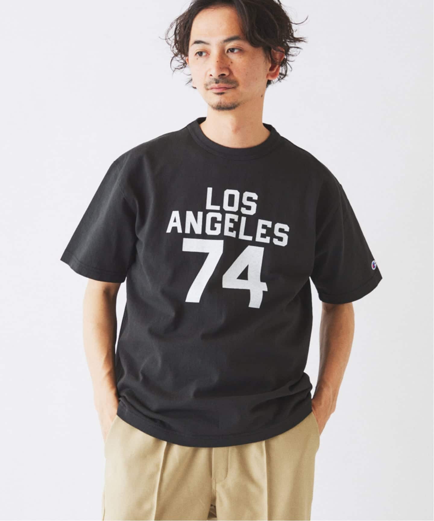 CHAMPION / チャンピオン 別注 T1011 カレッジプリント Tシャツ（T