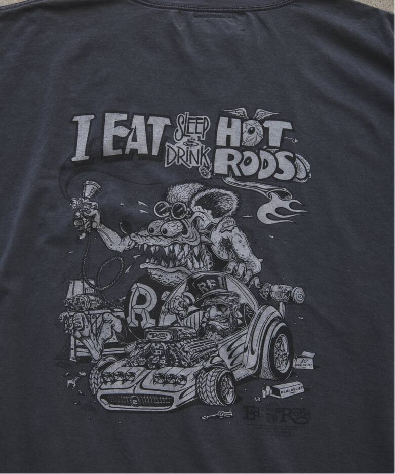 REMI RELIEF 別注 ”RAT FINK” ヴィンテージ加工 ワイドTシャツ（T 