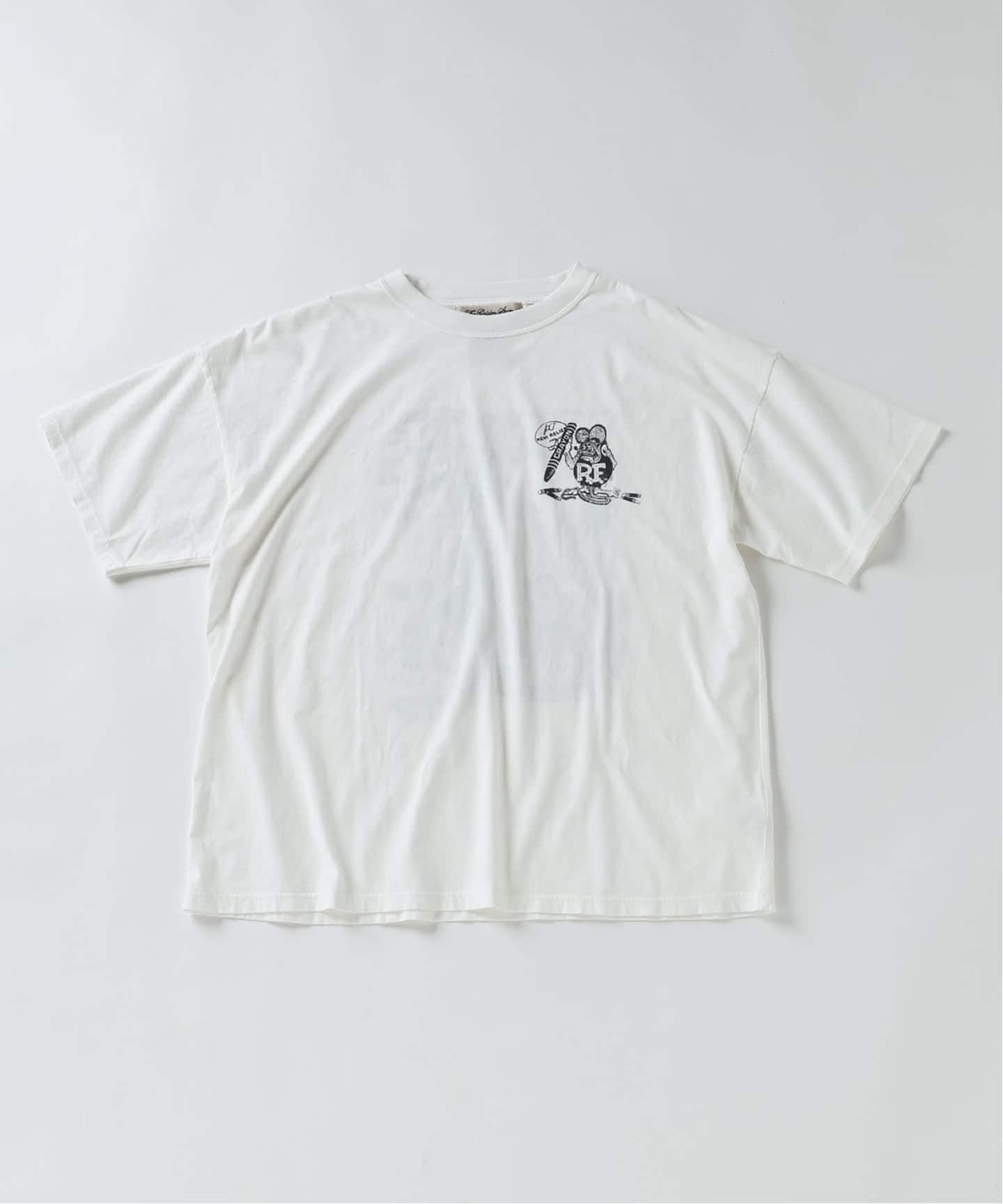 REMI RELIEF 別注 ”RAT FINK” ヴィンテージ加工 ワイドTシャツ（T