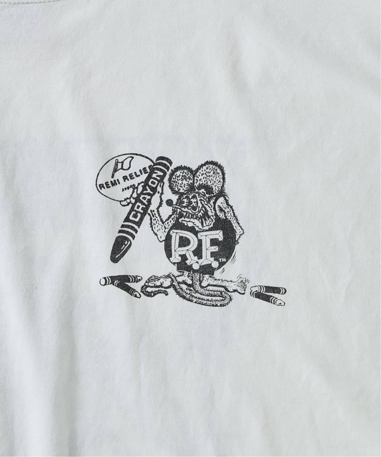 REMI RELIEF 別注 ”RAT FINK” ヴィンテージ加工 ワイドTシャツ（T
