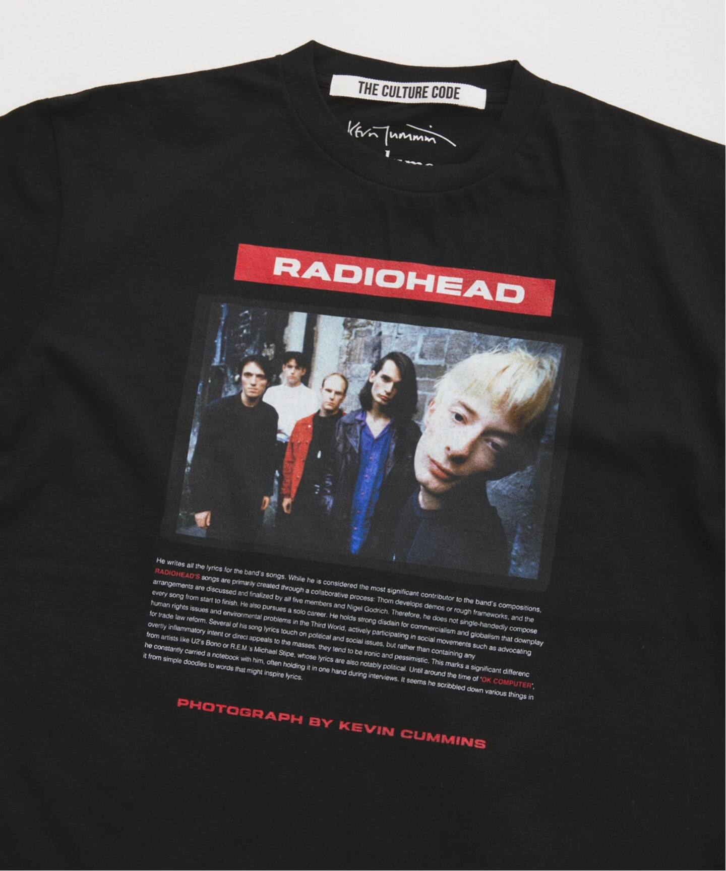 THE CULTURE CODE】レディオヘッド by Kevin Cummins フォトTシャツ（T
