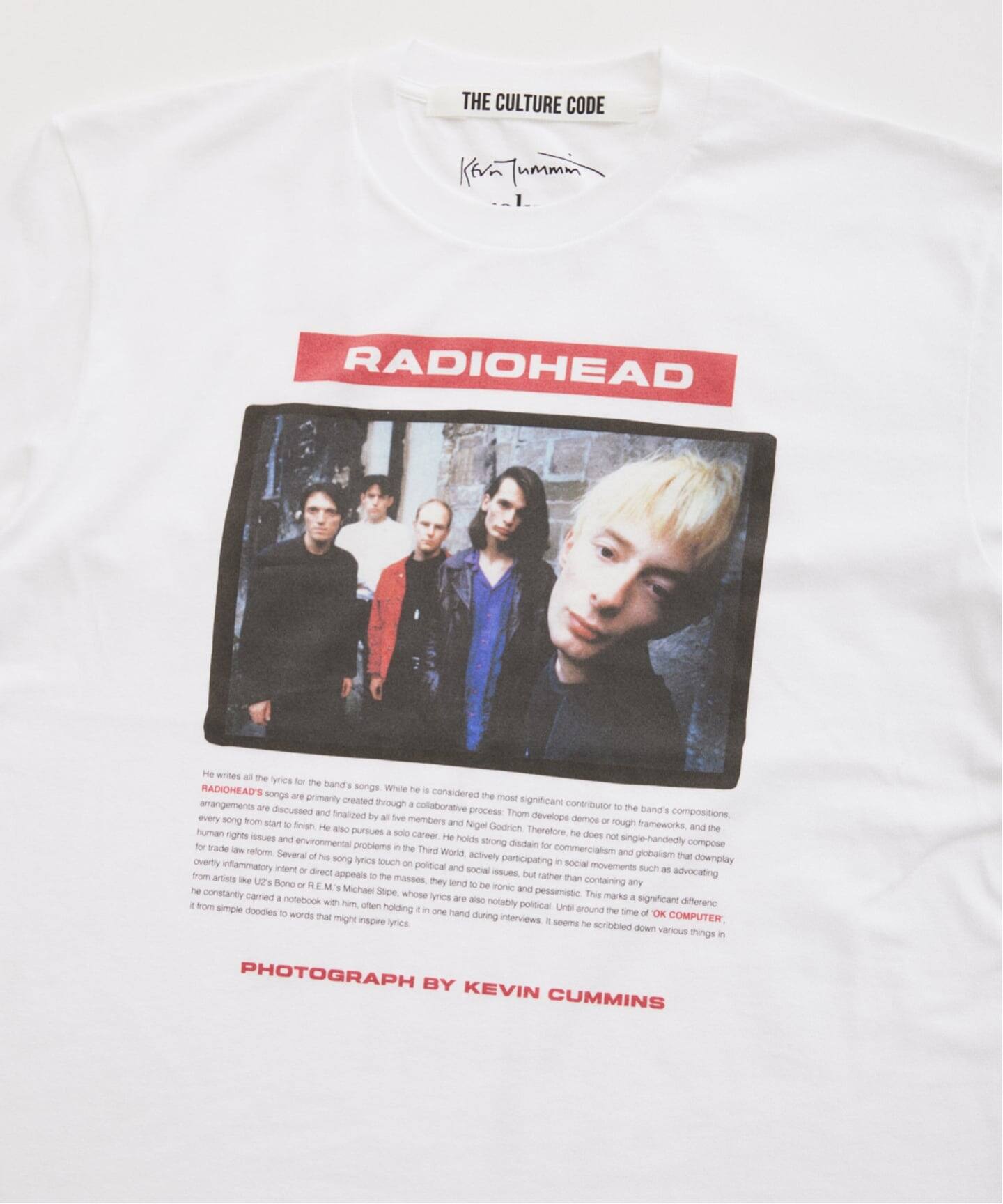 THE CULTURE CODE】レディオヘッド by Kevin Cummins フォトTシャツ（T