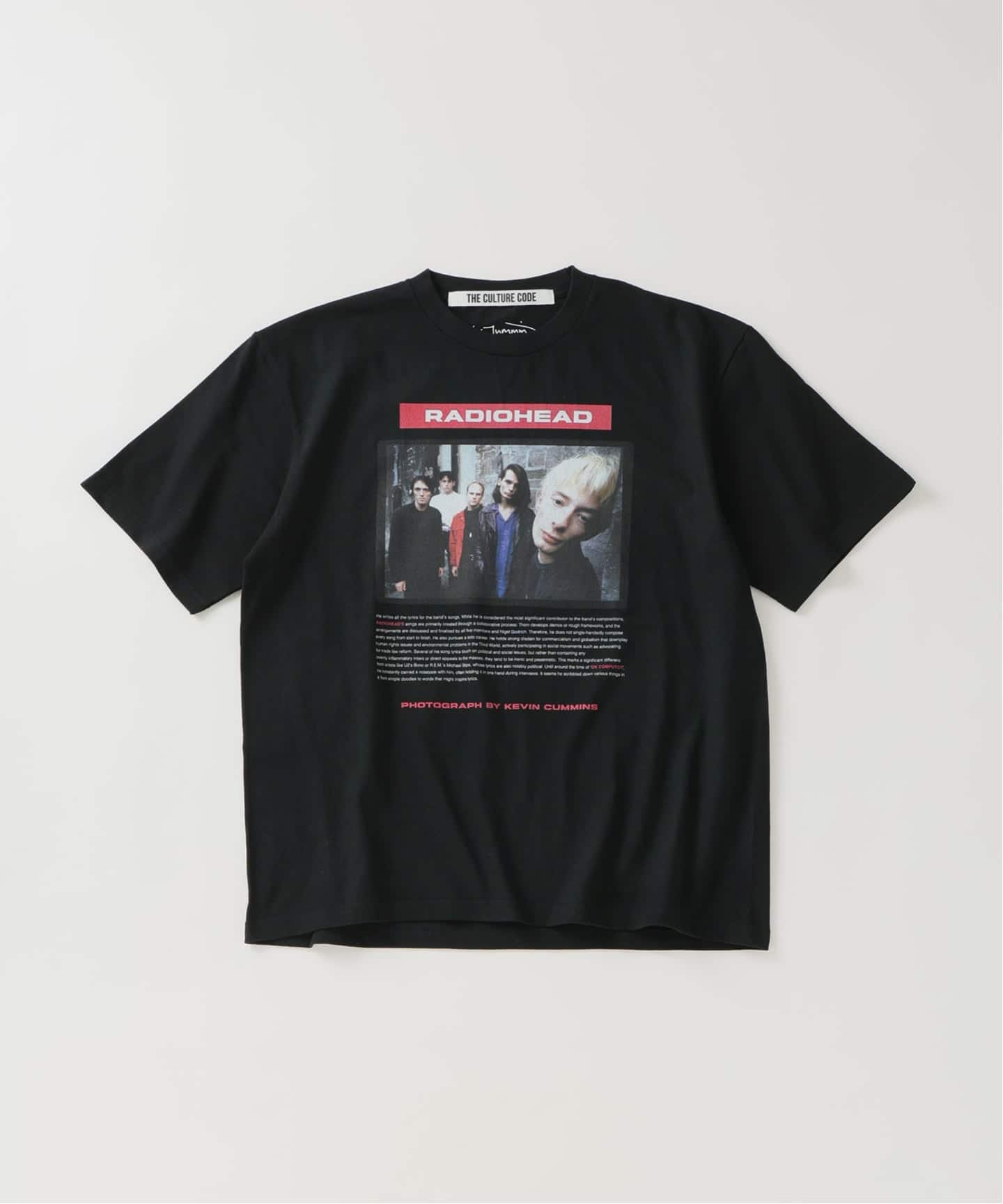 予約》【THE CULTURE CODE】レディオヘッド by Kevin Cummins フォトT