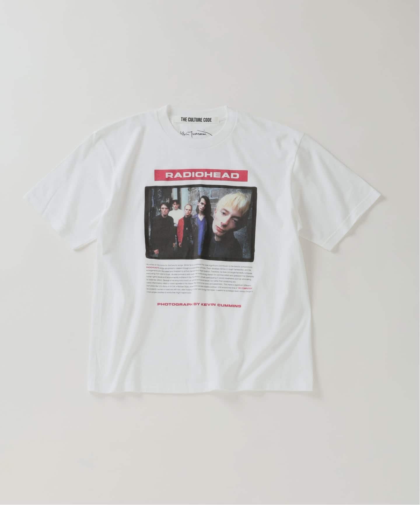 THE CULTURE CODE】レディオヘッド by Kevin Cummins フォトTシャツ（T