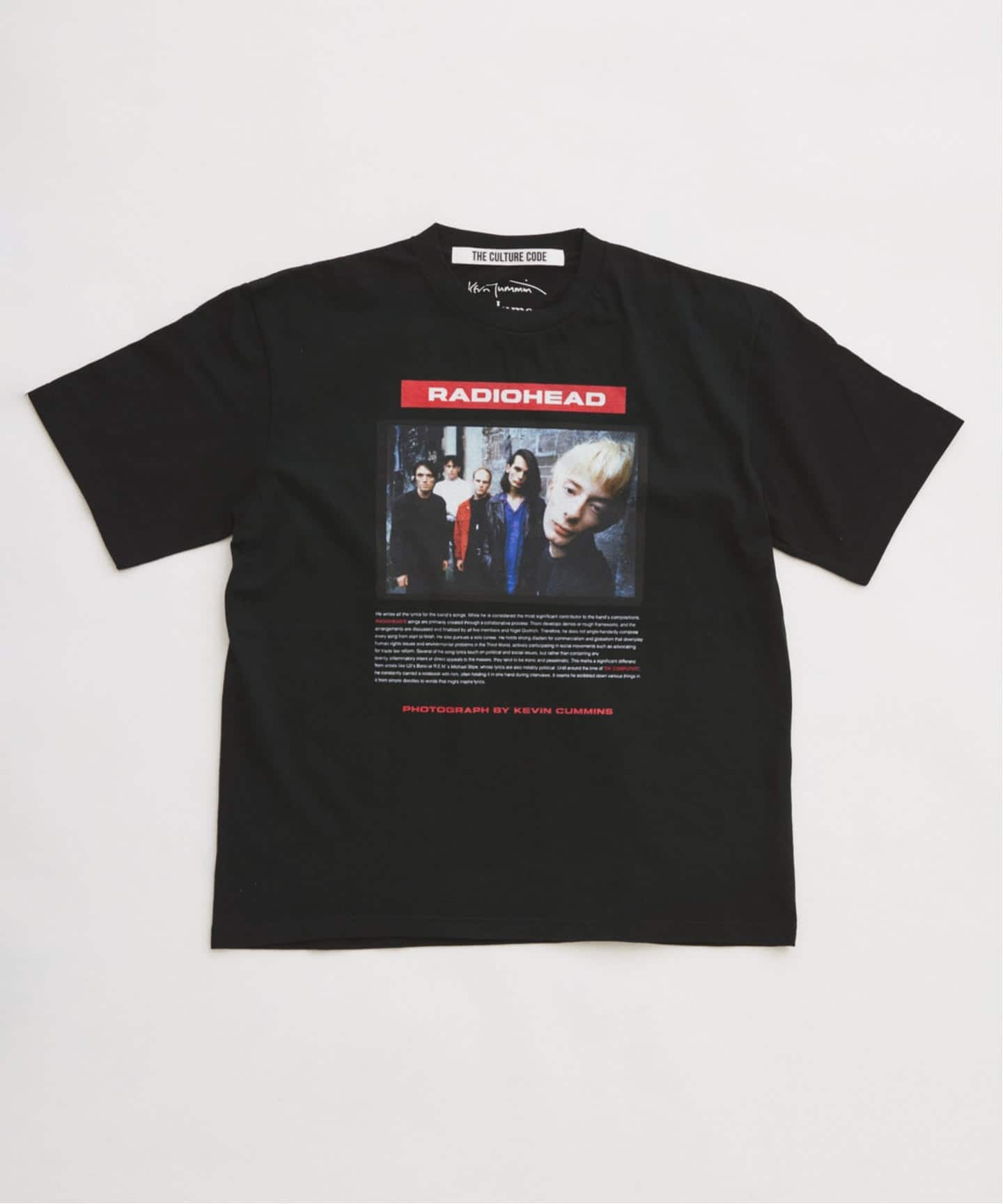 予約》【THE CULTURE CODE】レディオヘッド by Kevin Cummins フォトT