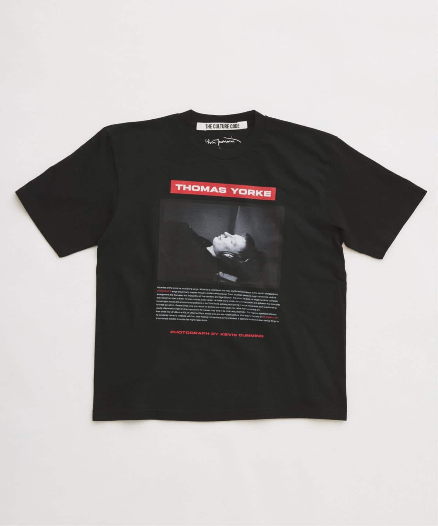 THE CULTURE CODE】レディオヘッド by Kevin Cummins フォトTシャツ（T