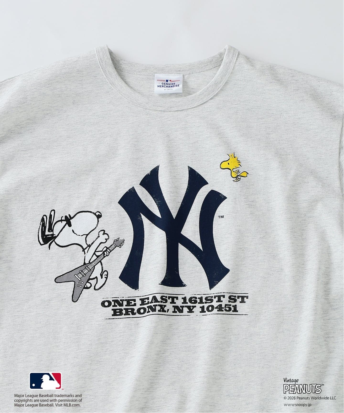 PEANUTS / ピーナッツ 別注 MLB ベースボール プリントTシャツ（T
