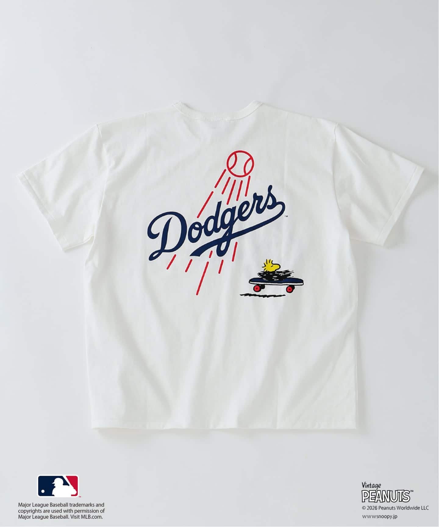 PEANUTS / ピーナッツ 別注 MLB ベースボール プリントTシャツ（T