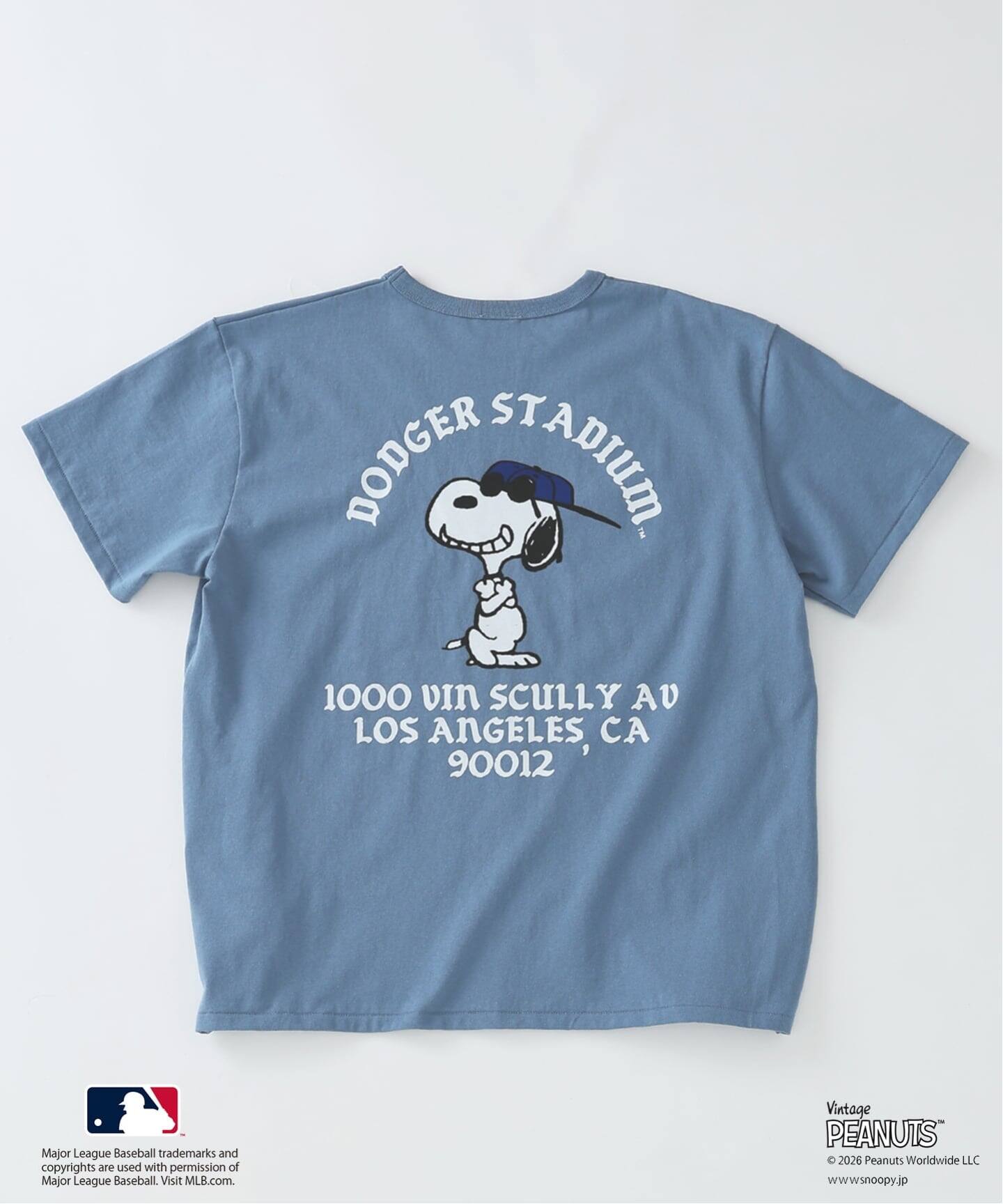 PEANUTS / ピーナッツ 別注 MLB ベースボール プリントTシャツ（T
