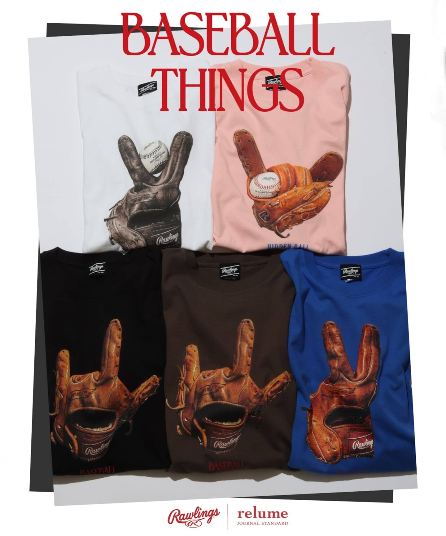 Rawlings / ローリングス 別注” XPG3” グローブアート プリントTシャツ