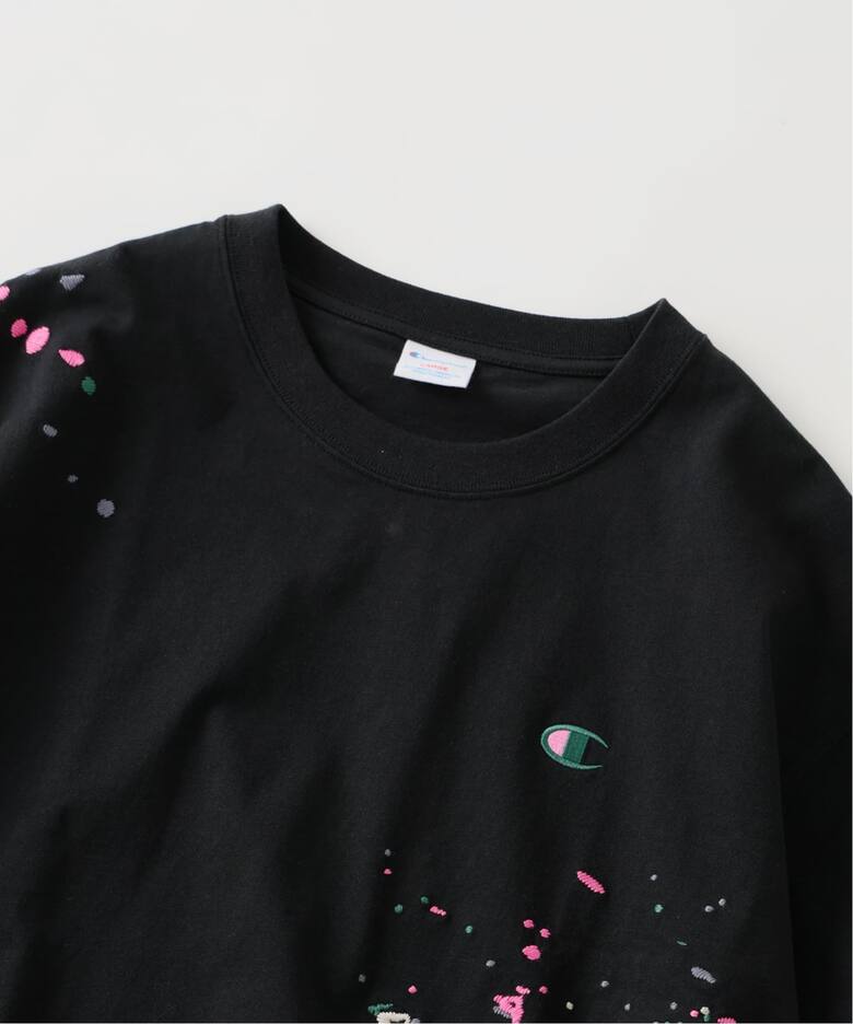 CHAMPION / チャンピオン 別注 刺繍スプラッシュ Tシャツ（Tシャツ 