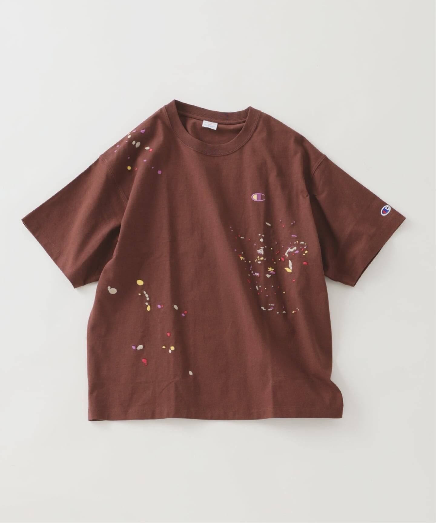 CHAMPION / チャンピオン 別注 刺繍スプラッシュ Tシャツ（Tシャツ